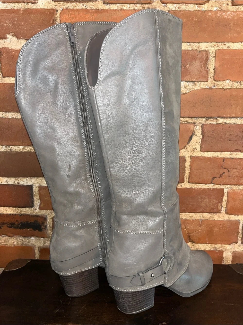 Fergalicious Gray Riding Boots